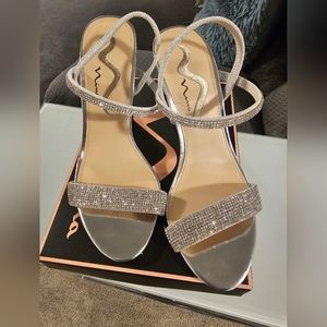 Nina Silver Heels - New in Box - Size 7